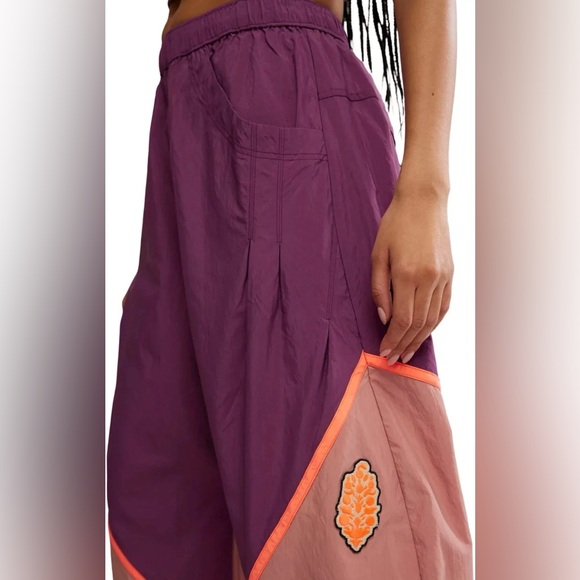 $98 FREE PEOPLE FP MOVEMENT WOMEN'S FREE THROW PANTS  MAUVE PINK SIZE S - Picture 2 of 5